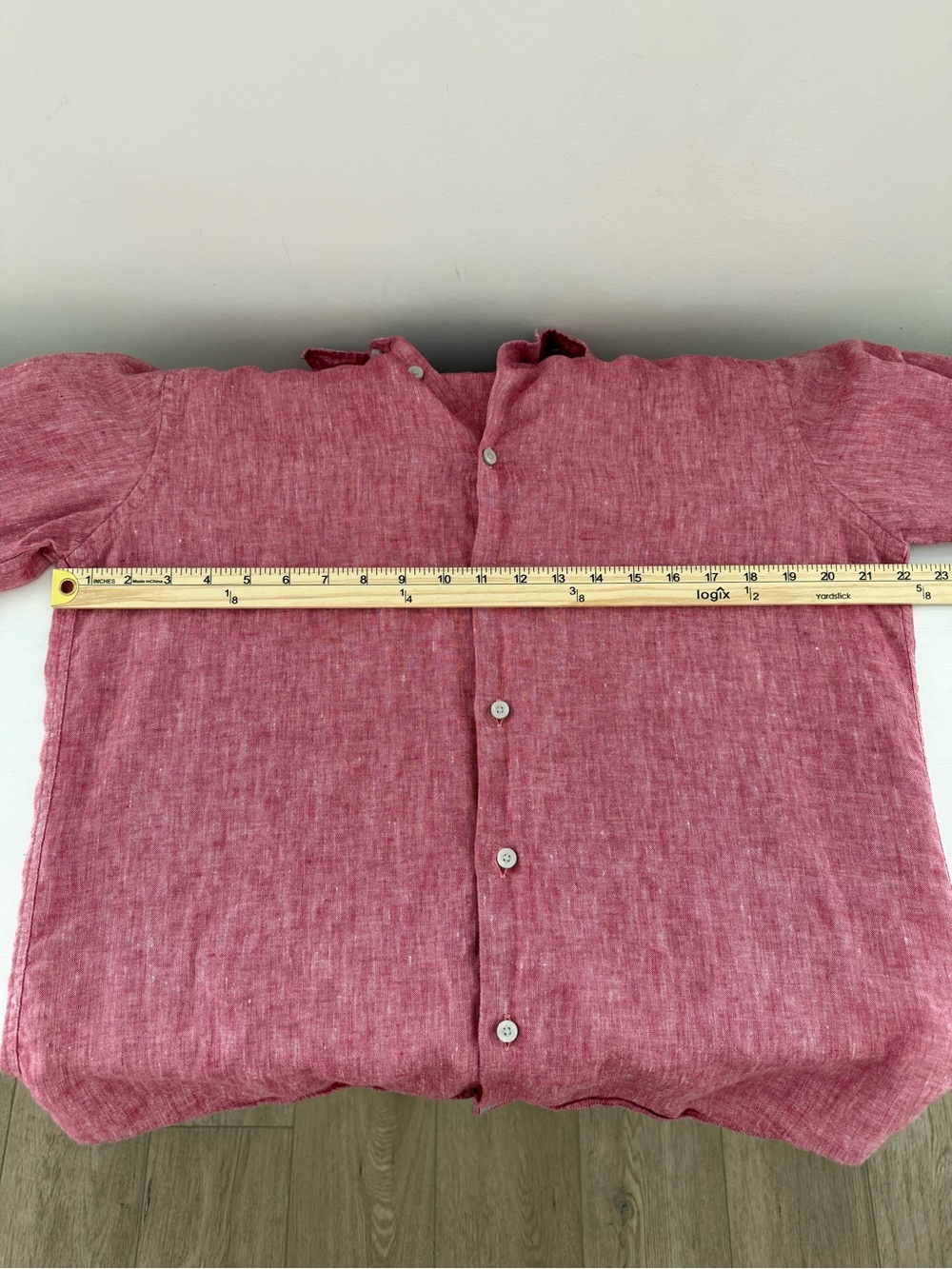 UNTUCKit Certan De May 100% Linen Slim Fit Button Up Shirt Large - Picture 5 of 7